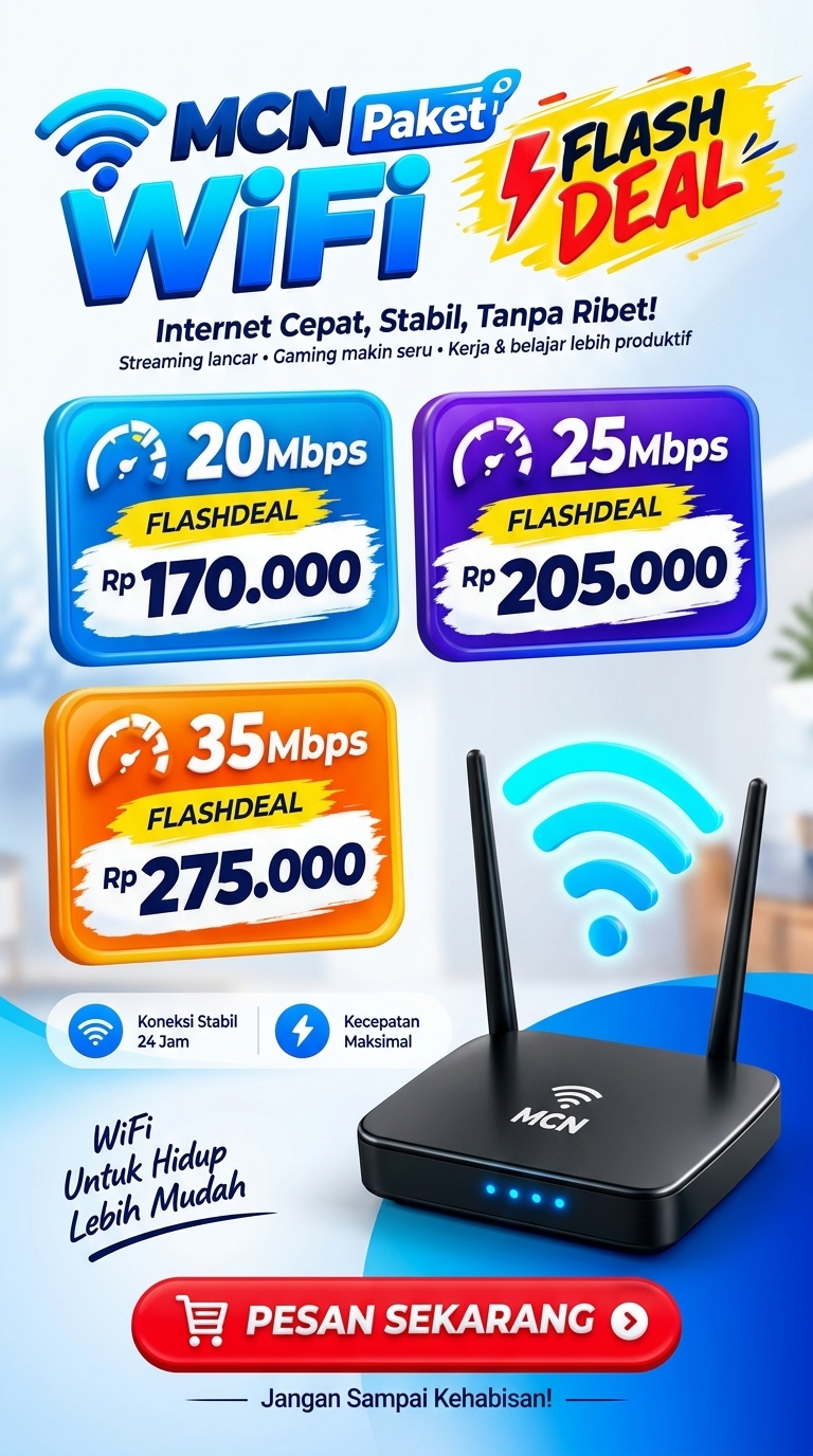 MCN Paket WiFi Flash Deal 9:16 Poster